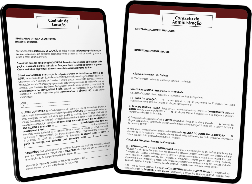 pack contratos no tablet